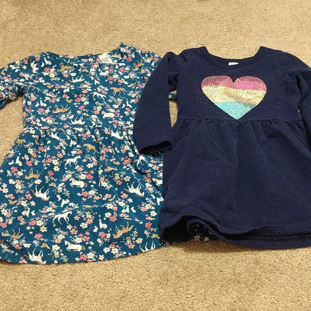 2 Carter's fall dresses